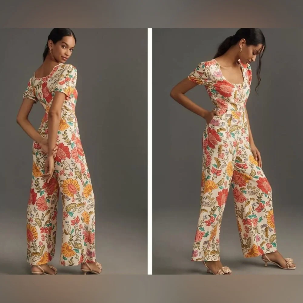 FARM Rio Floral Jumpsuit - Picture 1 of 6